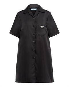 Черное платье рубашка Prada