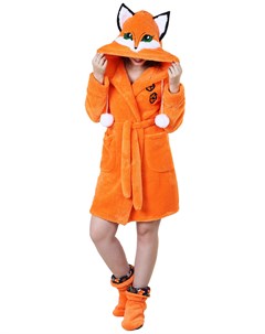 Жен халат Лиса Оранжевый р 42 Оптима трикотаж