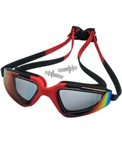 Очки для плавания взрослые с берушами C33452 5 красно черные Sportex