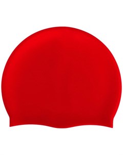 Шапочка для плавания силиконовая одноцветная B31520 3 Красный Sportex