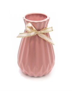 Декоративная ваза розовая 10х15 см Русские подарки