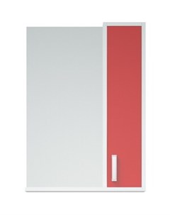 Зеркало шкаф Колор 50 красный белый SD 00000697 Corozo