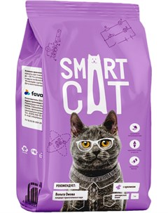 Для взрослых кошек с кроликом 0 4 кг Smart cat