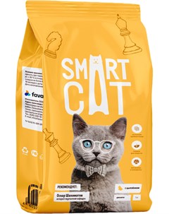 Для котят с цыпленком 0 4 кг Smart cat