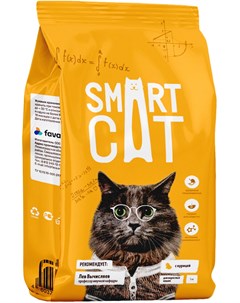 Для взрослых кошек с курицей 1 4 кг Smart cat