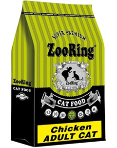 Adult Cat Chicken для взрослых кошек с цыплёнком 10 кг Zooring