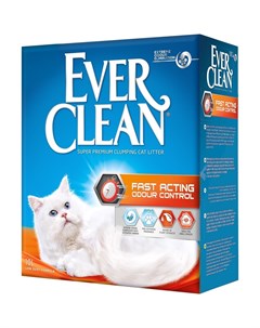 Комкующийся наполнитель Мгновенный контроль запахов 10 л Ever clean