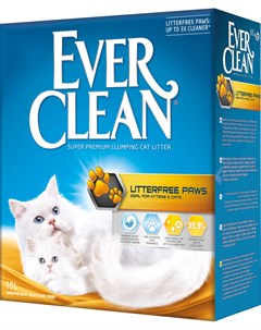 Комкующийся наполнитель для длинношерстных кошек для идеально чистых лап 6 кг Ever clean
