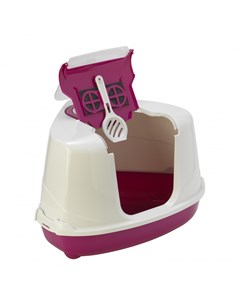 Туалет домик угловой Flip с угольным фильтром 55х45х38см ярко розовый 1 6 кг Moderna