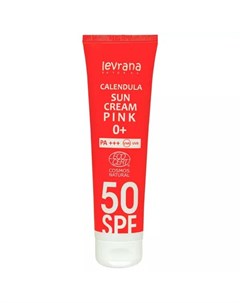 Солнцезащитный крем для лица и тела Календула SPF 50 Pink 0 100 мл Защита от солнца Levrana