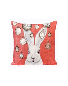 Подушка декоративная мистер белый кролик красный 45x15x15 см Object desire