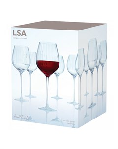Набор бокалов для вина aurelia 4 шт прозрачный 40x26x10 см Lsa international