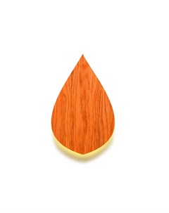 Настенный светильник vita leaf оранжевый 38x24x5 см Woodled