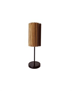 Настольный светильник rotor table lamp коричневый 14x47 см Woodled