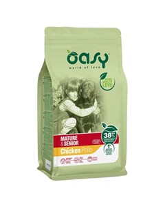 Oasy dry dog marure and senior сухой корм для взрослых собак старше 6 лет с курицей Oasy