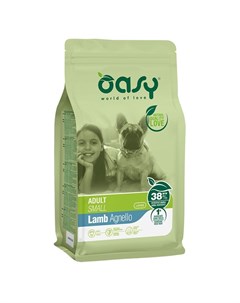 Dry Dog Adult Small сухой корм для взрослых собак мелких пород с ягненком Oasy