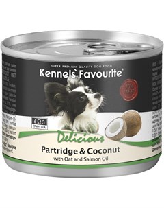 Влажный корм Kennels Favourite Partridge Coconut для взрослых собак всех пород с куропаткой и кокосо Kennels` favourite