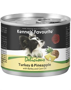 Влажный корм Kennels Favourite Turkey Pineapple для взрослых собак всех пород с индейкой и ананасом  Kennels` favourite