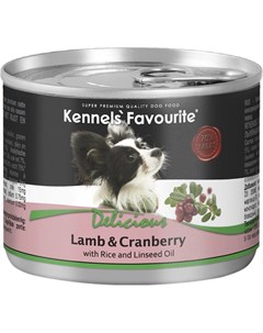 Влажный корм Kennels Favourite Lamb Cranberry для взрослых собак всех пород с ягненком и клюквой 200 Kennels` favourite