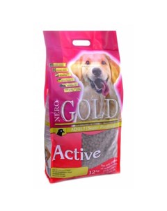 Adult Active сухой корм для собак с высокой активностью с курицей и рисом 12 кг Nero gold