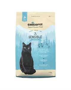 Chicopee cnl cat adult sensible сухой корм для кошек с чувствительным пищеварение с ягненком 1 5 кг Chicopee