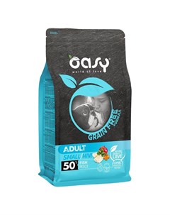 Oasy dry dog grain free adult small сухой беззерновой корм для взрослых собак мелких пород с рыбой 2 Oasy