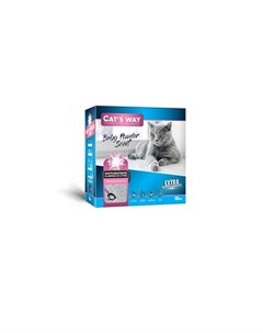 Box White Cat Litter With Babypowder наполнитель комкующийся для кошачьего туалета с ароматом детско Cats way