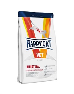Сухой корм Intestinal для кошек с чувствительным пищеварением с домашней птицей Happy cat