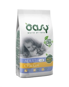 Oasy dry cat сухой корм для взрослых кошек с курицей 1 5 кг Oasy