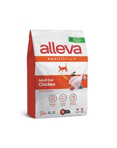 Equilibrium Сухой корм для взрослых кошек с курицей 1 5 кг Alleva