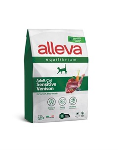 Equilibrium Sensitive Сухой корм для взрослых кошек с олениной 1 5 кг Alleva