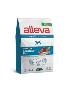 Equilibrium Sensitive Сухой корм для взрослых кошек с рыбой 1 5 кг Alleva