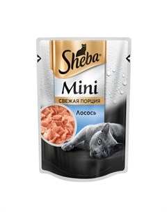 Консервы для кошек мини порция с лососем 50 гр Sheba