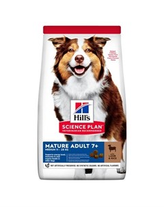 Science Plan Mature Adult Сухой корм для пожилых собак средних пород с ягнёнком и рисом 2 5 кг Hill`s