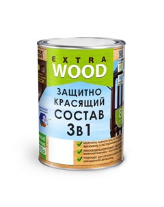 Защитно красящий состав 3в1 Profi Wood Extra белый 0 8 л Farbitex