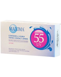 МАКСИМА линзы контактные 55 UV 8 6 1 75 6 шт Maxima optics (uk) ltd