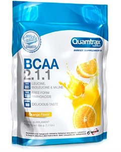 BCAA 2 1 1 вкус апельсин 500 гр Quamtrax