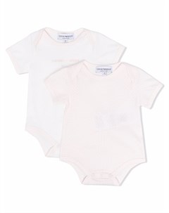 Комплект комбинезонов с логотипом Emporio armani kids