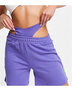Фиолетовые шорты с ремешком на бедрах от комплекта Asyou