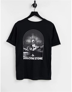 Черная футболка в стиле oversized Voltrip Volcom