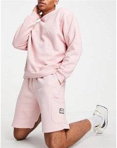 Розовые трикотажные шорты карго от комплекта Originals Jack & jones