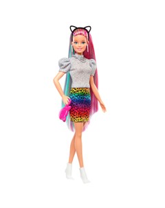 Кукла с разноцветными волосами Barbie