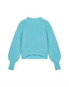Синий свитер крупной вязки Maje
