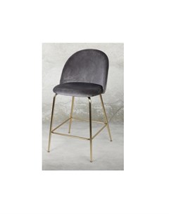 Стул полубарный leisure chair серый 43x99x48 см Desondo