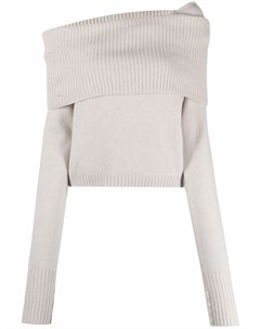 Шерстяной свитер с открытыми плечами Federica tosi