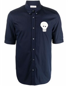 Рубашка на пуговицах с нашивкой Skull Alexander mcqueen