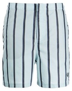 Плавки шорты в полоску с карманами на молнии Fred perry