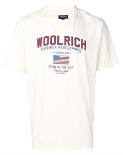 Футболка с принтом логотипа Woolrich