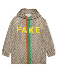 Куртка с принтом Fake Not Gucci kids