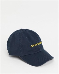 Темно синяя кепка с логотипом Serge denimes